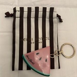 Henri Bendel Pink and Green Watermelon Charm with dust bag